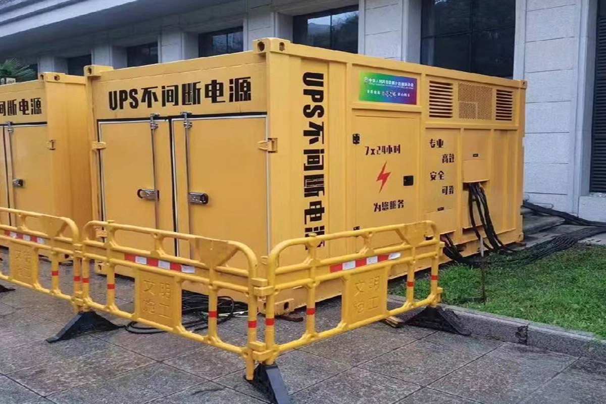 韩城发电机租赁施工现场